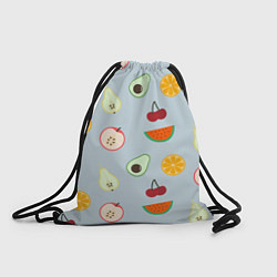 Рюкзак-мешок Фруктики, цвет: 3D-принт