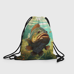 Рюкзак-мешок Карп в озере, цвет: 3D-принт
