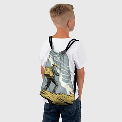 Рюкзак-мешок Дурак на горе ловит молнию, цвет: 3D-принт — фото 2