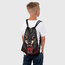 Рюкзак-мешок Wolf fantasy, цвет: 3D-принт — фото 2