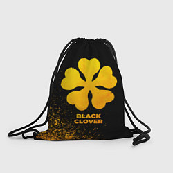Рюкзак-мешок Black Clover - gold gradient, цвет: 3D-принт