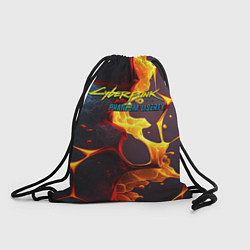 Рюкзак-мешок Cyberpunk 2077 phantom fire, цвет: 3D-принт