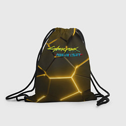 Рюкзак-мешок Киберпанк призрачная свобода желтый неон, цвет: 3D-принт