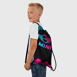 Рюкзак-мешок Mini - neon gradient, цвет: 3D-принт — фото 2