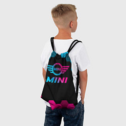 Рюкзак-мешок Mini - neon gradient, цвет: 3D-принт — фото 2