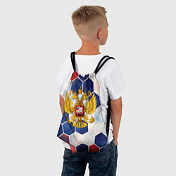 Рюкзак-мешок Герб России объемные плиты, цвет: 3D-принт — фото 2