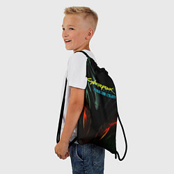 Рюкзак-мешок Призрачная свобода зеленое свечение, цвет: 3D-принт — фото 2