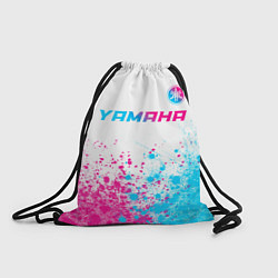 Рюкзак-мешок Yamaha neon gradient style: символ сверху, цвет: 3D-принт