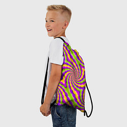 Рюкзак-мешок Красивая иллюзия вращения, цвет: 3D-принт — фото 2