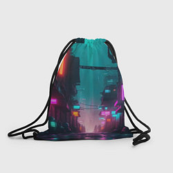 Рюкзак-мешок Уличные задворки, цвет: 3D-принт