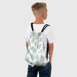 Рюкзак-мешок Веточки папоротника, цвет: 3D-принт — фото 2