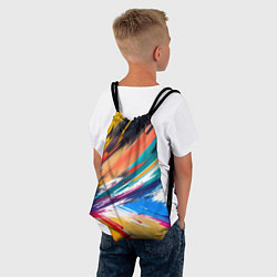 Рюкзак-мешок Красочные пульсации, цвет: 3D-принт — фото 2