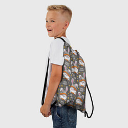 Рюкзак-мешок Ночные зайчики, цвет: 3D-принт — фото 2