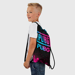 Рюкзак-мешок PUBG - neon gradient, цвет: 3D-принт — фото 2