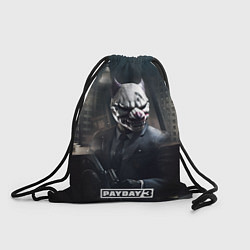 Рюкзак-мешок Payday3 bulldog, цвет: 3D-принт