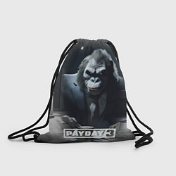 Рюкзак-мешок Payday 3 big gorilla, цвет: 3D-принт