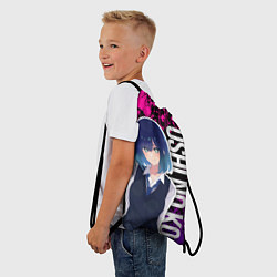 Рюкзак-мешок Акане - ребёнок айдола - неон, цвет: 3D-принт — фото 2