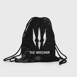 Рюкзак-мешок The Witcher glitch на темном фоне, цвет: 3D-принт