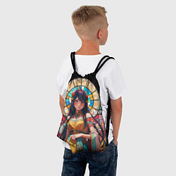 Рюкзак-мешок Ай айдол - звездное дитя - витраж, цвет: 3D-принт — фото 2