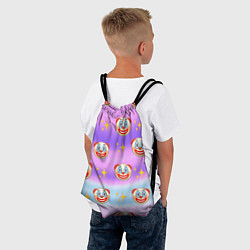Рюкзак-мешок Узор с Клоунами, цвет: 3D-принт — фото 2