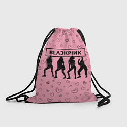 Рюкзак-мешок Blackpink силуэт, цвет: 3D-принт