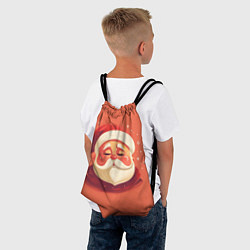 Рюкзак-мешок Портрет Деда Мороза, цвет: 3D-принт — фото 2