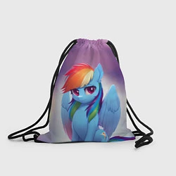 Рюкзак-мешок Пони Рейнбоу Дэш, цвет: 3D-принт