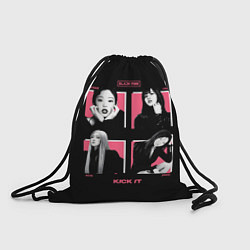 Рюкзак-мешок Blackpink - Kick it, цвет: 3D-принт