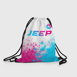 Мешок для обуви Jeep neon gradient style: символ сверху