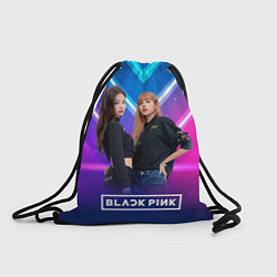 Рюкзак-мешок Blackpink neon, цвет: 3D-принт