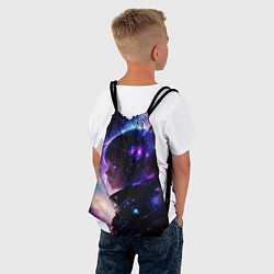 Рюкзак-мешок Покорение космоса - девушка, цвет: 3D-принт — фото 2
