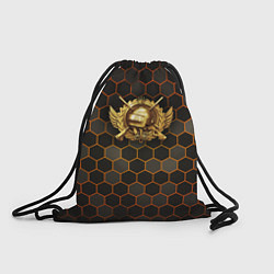 Рюкзак-мешок Згип gold logo, цвет: 3D-принт