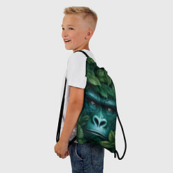 Рюкзак-мешок Горилла в кустах джунгли, цвет: 3D-принт — фото 2