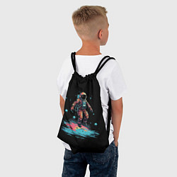 Рюкзак-мешок Летящий космонавт, цвет: 3D-принт — фото 2