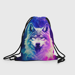 Рюкзак-мешок Волк космический, цвет: 3D-принт