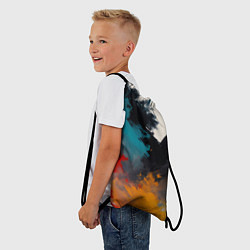 Рюкзак-мешок Красочная мазня, цвет: 3D-принт — фото 2