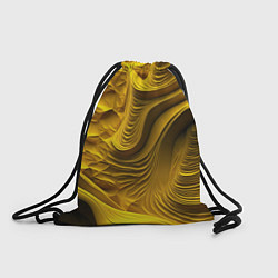 Рюкзак-мешок Объемная желтая текстура, цвет: 3D-принт