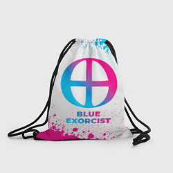 Рюкзак-мешок Blue Exorcist neon gradient style, цвет: 3D-принт