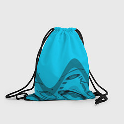 Рюкзак-мешок Волны абстракция небесный, цвет: 3D-принт
