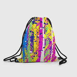Рюкзак-мешок Брызги ярких красок, цвет: 3D-принт