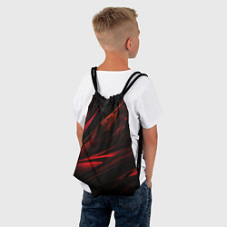 Рюкзак-мешок Black red background, цвет: 3D-принт — фото 2