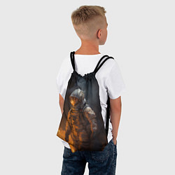 Рюкзак-мешок Огонь в космосе, цвет: 3D-принт — фото 2