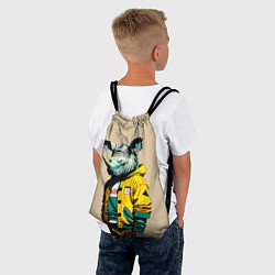 Рюкзак-мешок Dude rhino - urban style, цвет: 3D-принт — фото 2