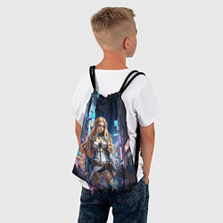 Рюкзак-мешок Зельда на вечерней прогулке, цвет: 3D-принт — фото 2