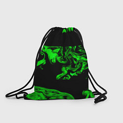 Рюкзак-мешок Зеленый светящийся дым, цвет: 3D-принт