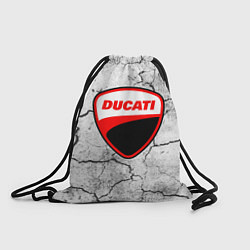 Рюкзак-мешок Ducati - потресканная земля, цвет: 3D-принт
