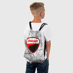 Рюкзак-мешок Ducati - потресканная земля, цвет: 3D-принт — фото 2