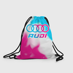 Рюкзак-мешок Audi neon gradient style, цвет: 3D-принт