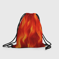 Рюкзак-мешок Огонь рыжий, цвет: 3D-принт