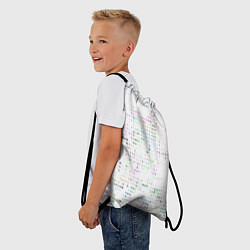 Рюкзак-мешок Паттерн со знаками, цвет: 3D-принт — фото 2